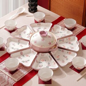 Ceramic tableware combination set