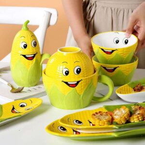 cartoon fruit themed dinnerware set