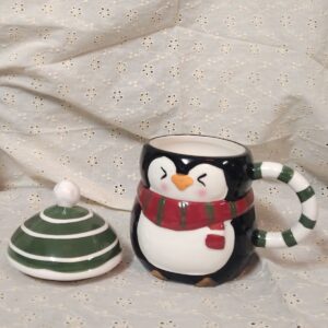 Ceramic penguin mug