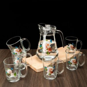 7 piece transparent beverage set